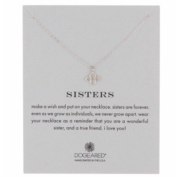 Dogeared Jewelry Dogeared Sisters Sterling Silver Necklace Nwt